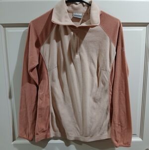 Womens Columbia Quarter Zip Fleece Size Large
